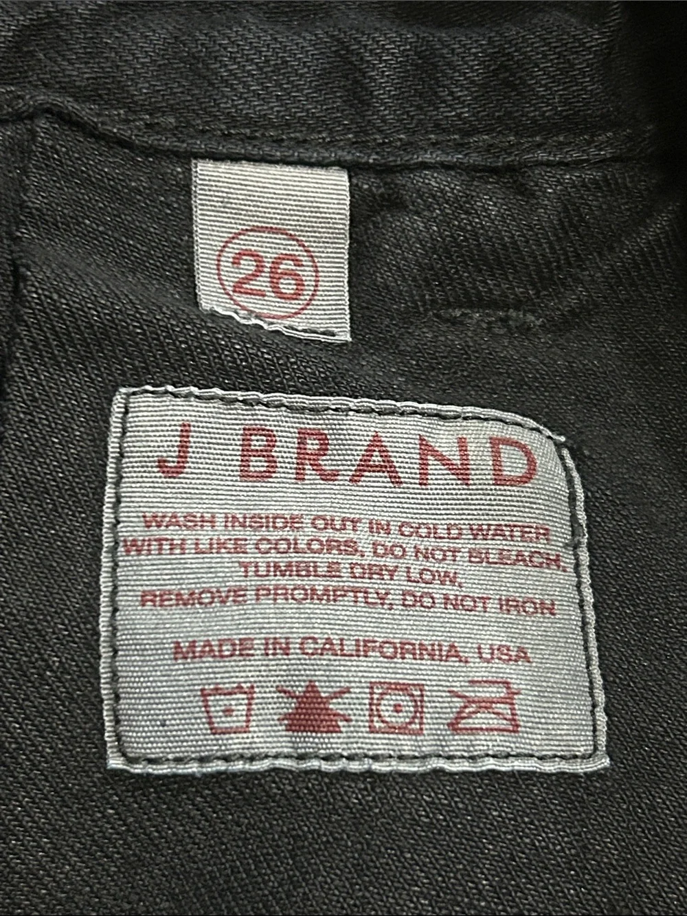 J Brand Black High-Rise Wide Leg Cotton/Linen Pants Size 26 - Picture 8 of 9